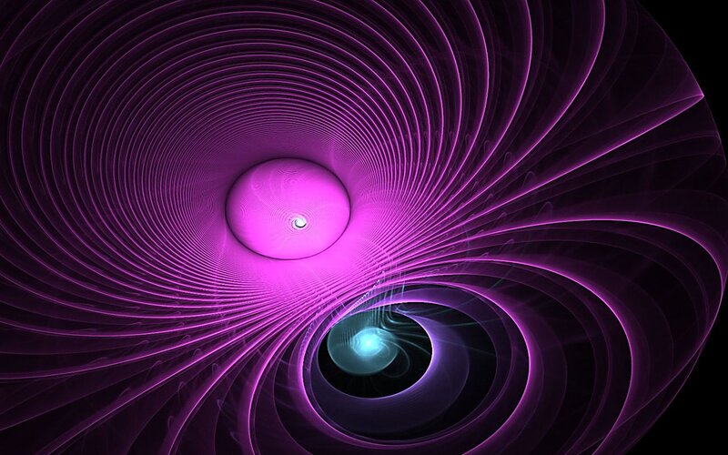 purple spiral tunnel