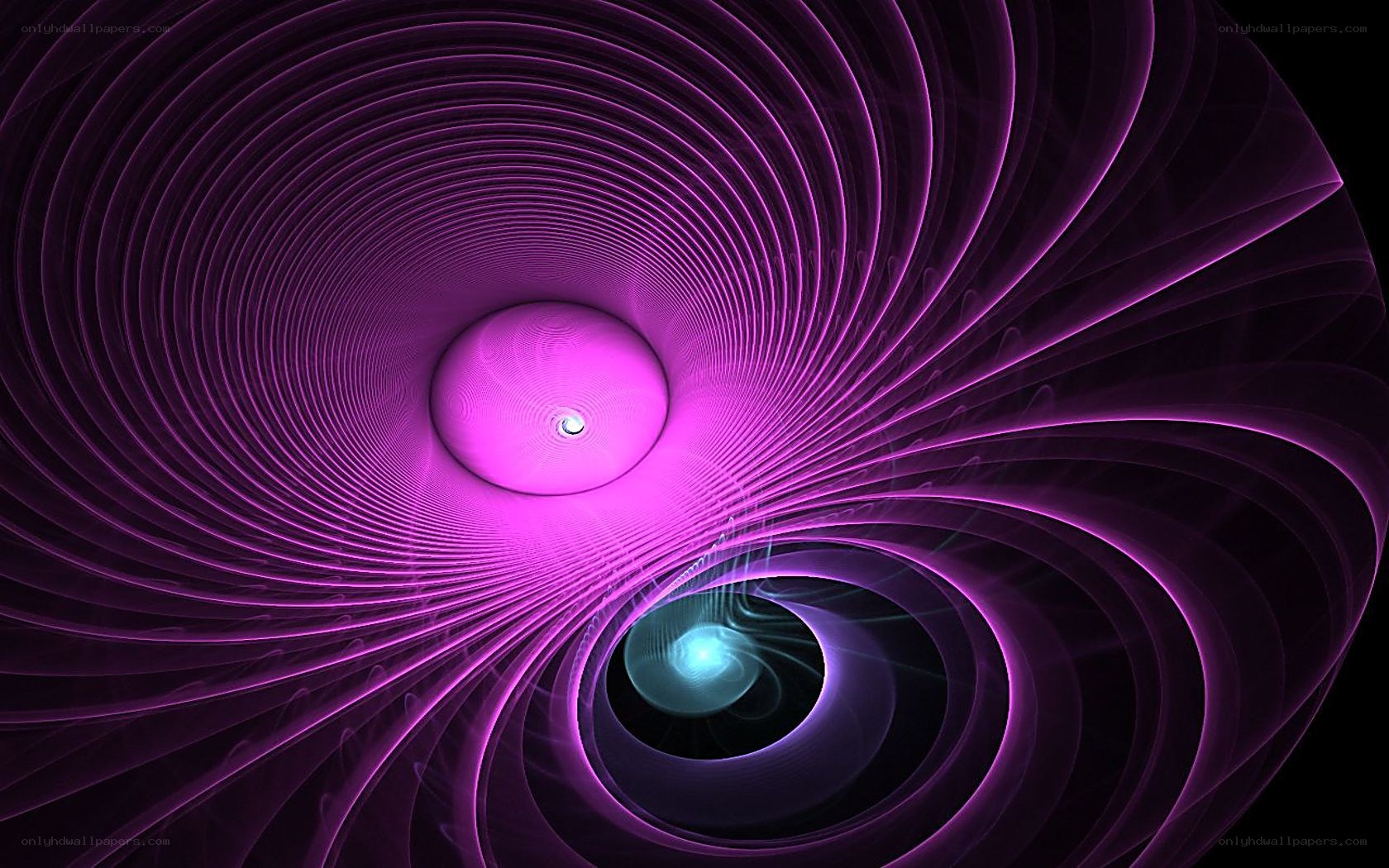 purple spiral tunnel