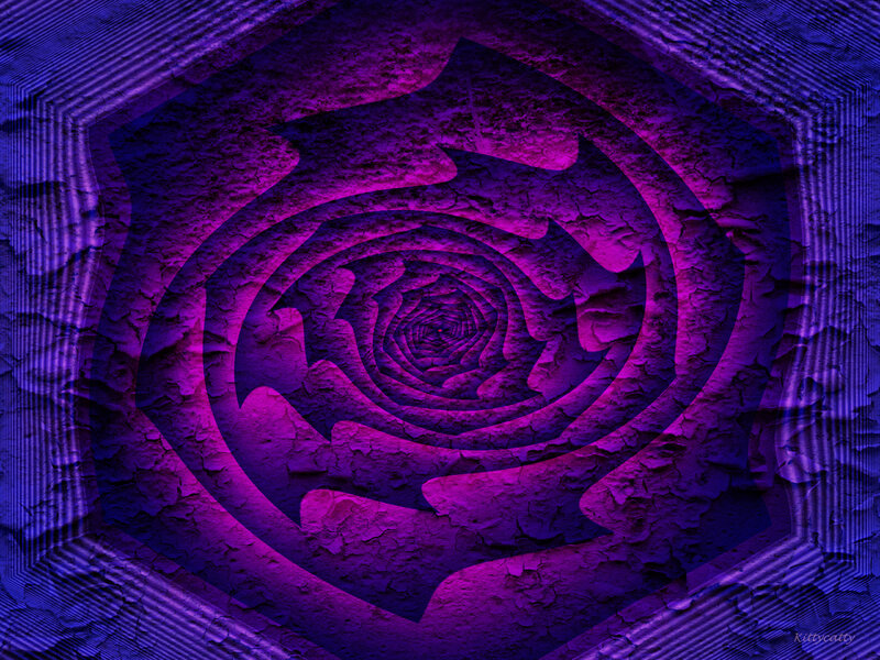 Purple Spiral Tunnel — Hypnotic