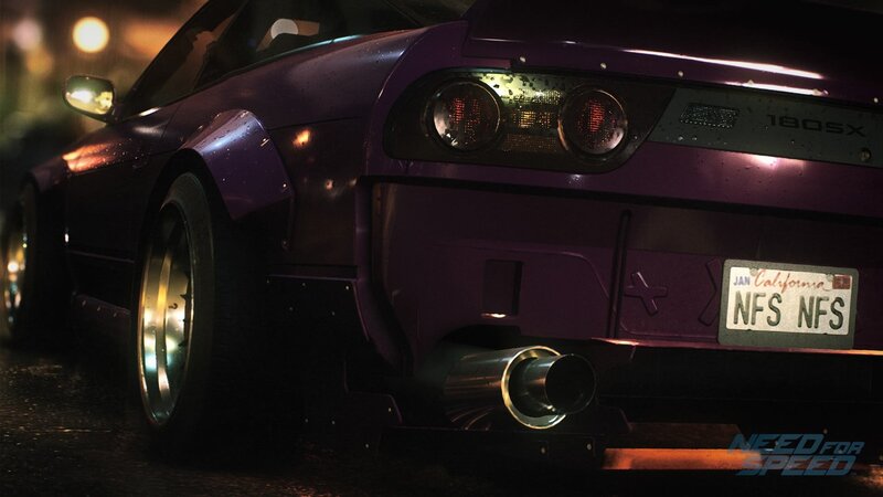 Purple Sports Car — Dark, Dramatic, Night
