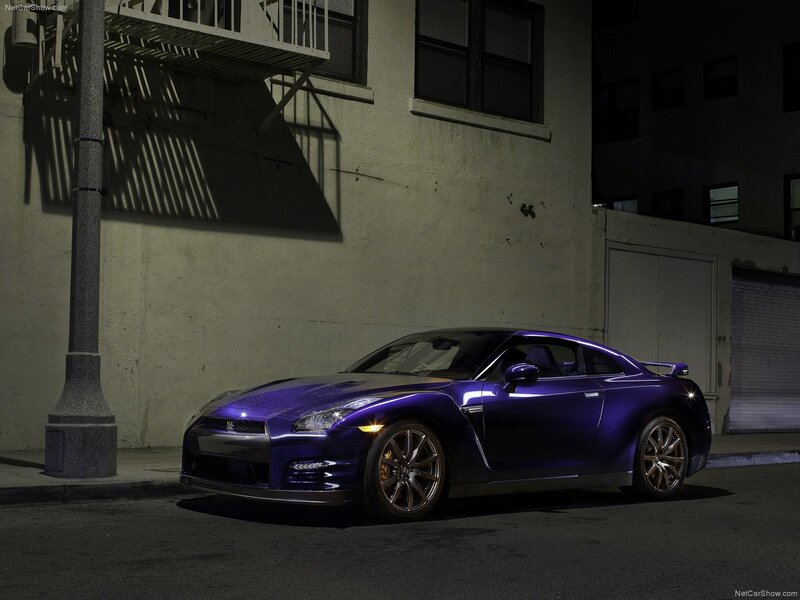 Purple Sports Car — Dramatic