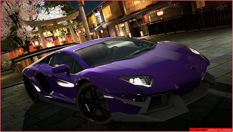 Purple Sports Car — Serene