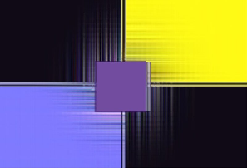 Purple Square on Grid