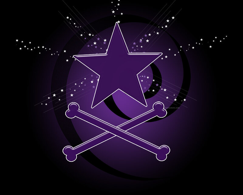 purple star and bones logo