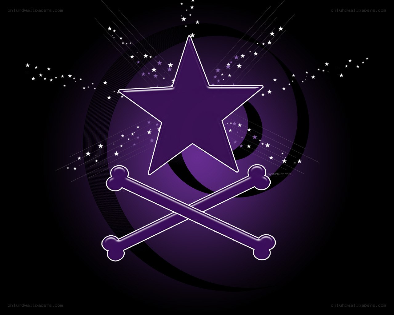 purple star and bones logo