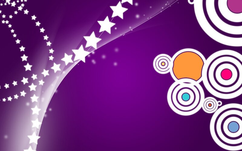 Purple Star Background — Playful