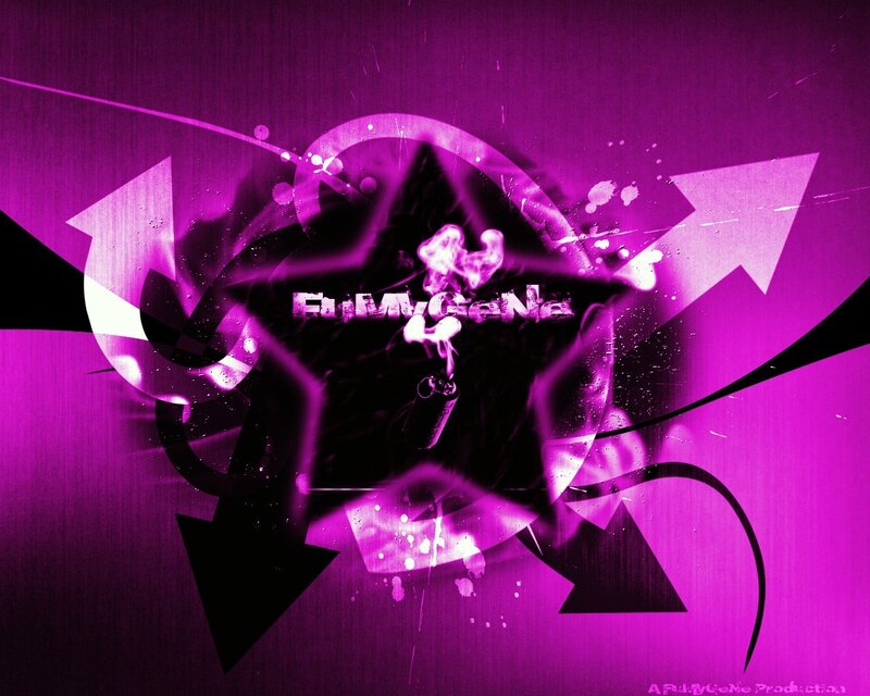 Purple star explosion design