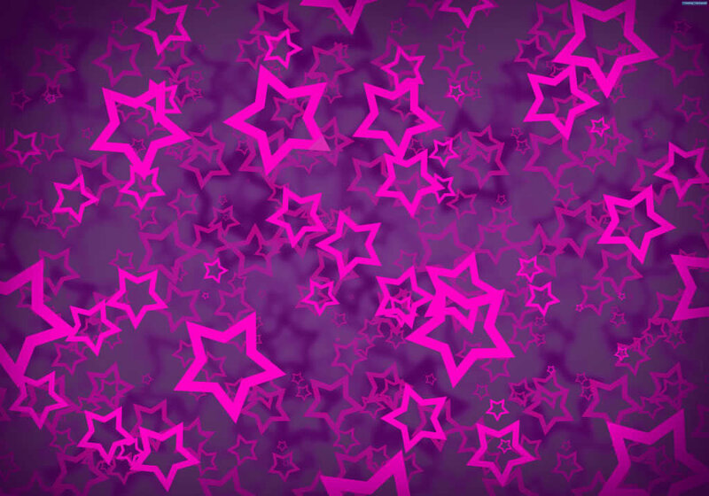 Purple Star Pattern — Playful, Abstract, Stars, Pink