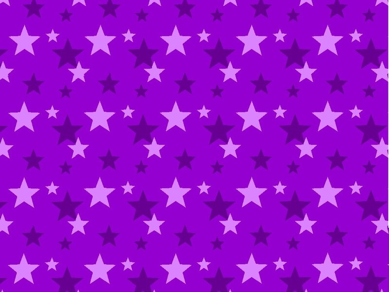 Purple Star Pattern — Playful, Vector Art