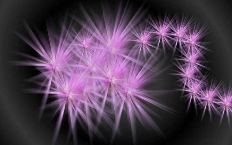 Purple Starburst Patterns — Dramatic