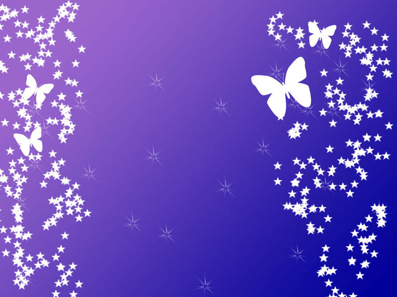purple starry butterfly background