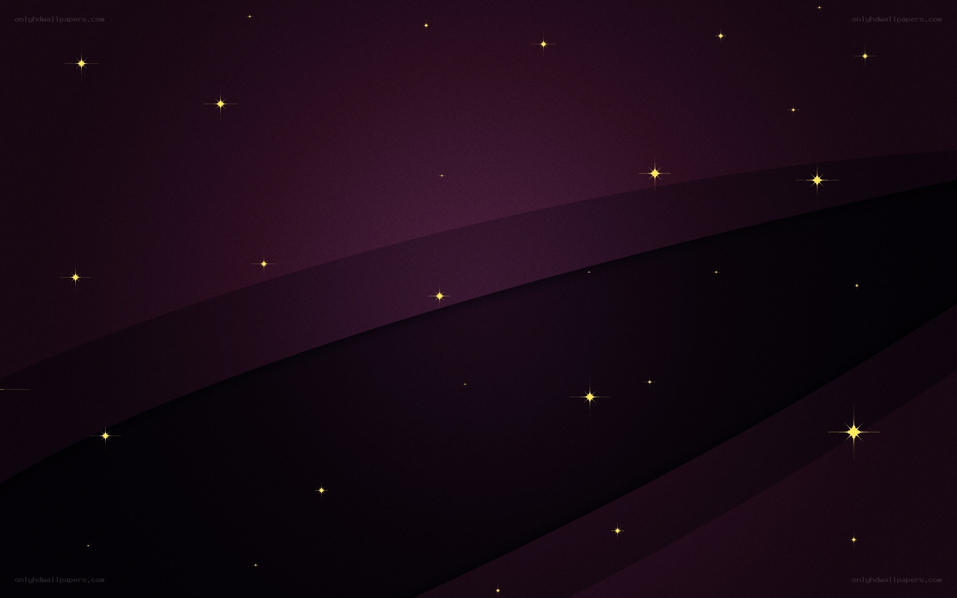 purple starry night sky