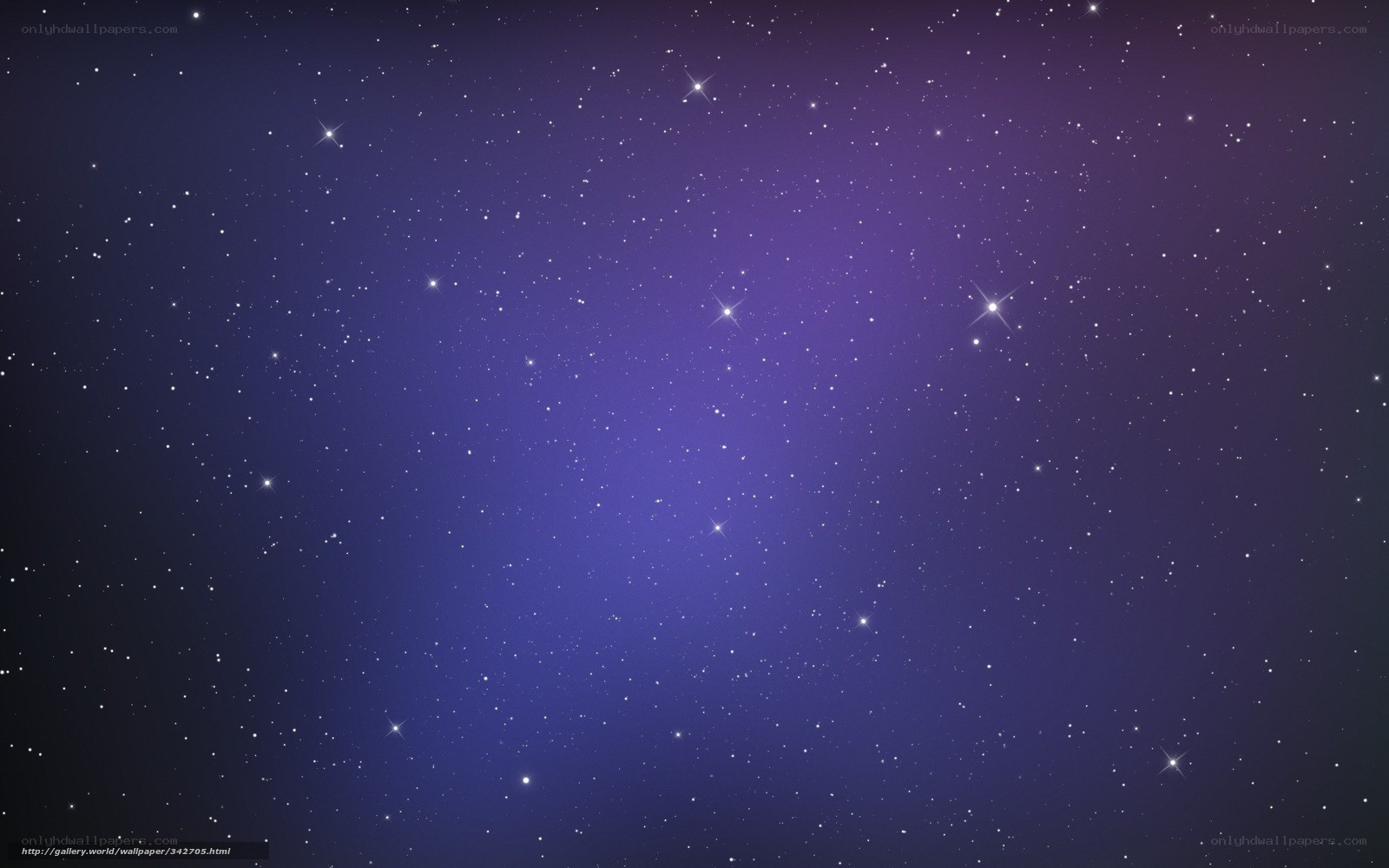 purple starry night sky