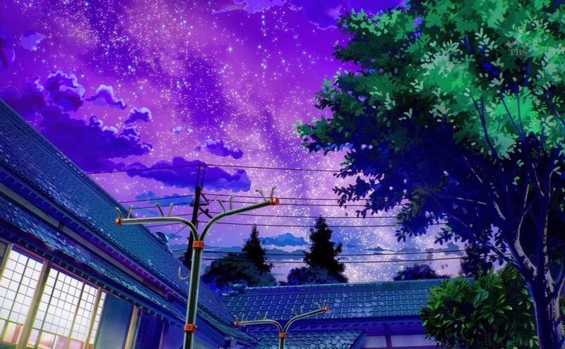 Purple Starry Sky