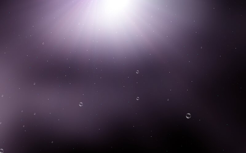 purple starry sky with light