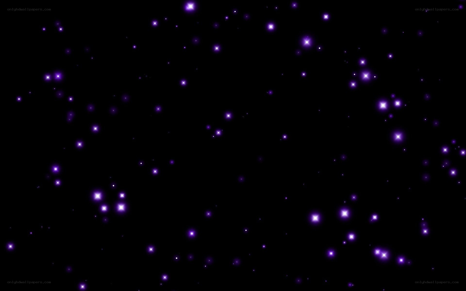 purple stars in space
