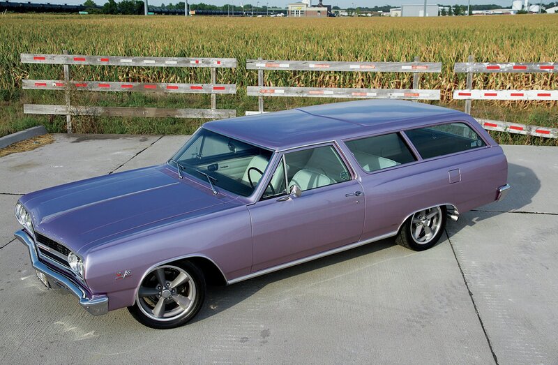 Purple Station Wagon