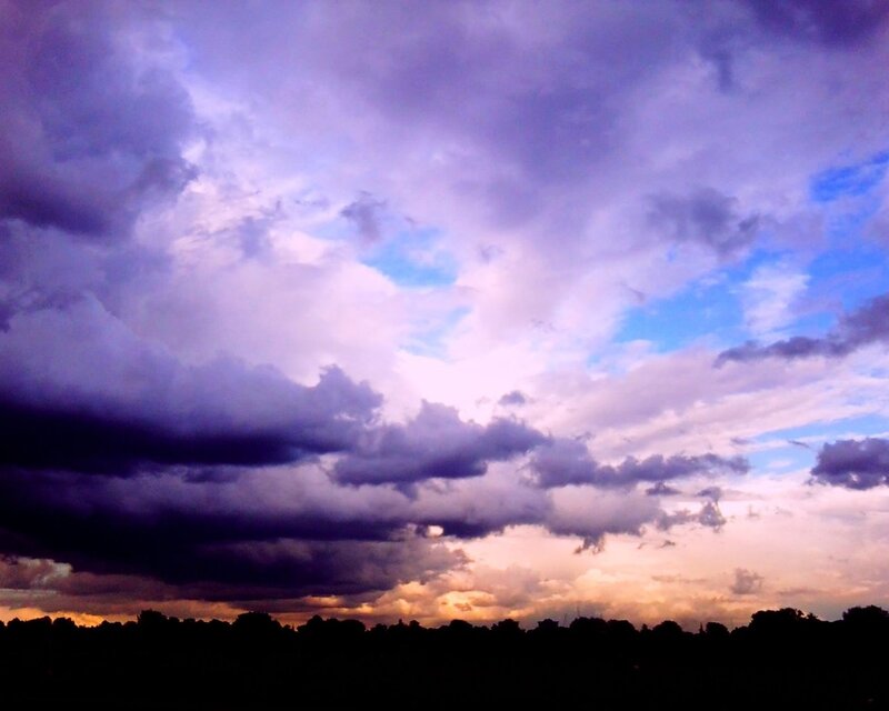 Purple Storm Clouds — Dramatic