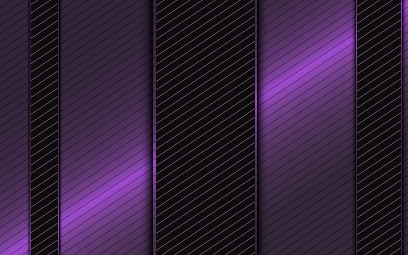 Purple Striped Panels