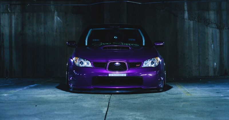 Purple Subaru Car