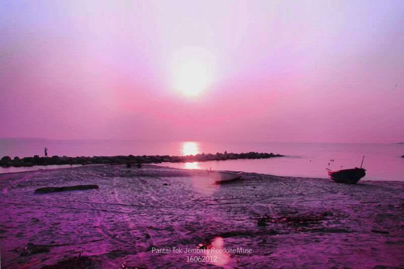 Purple sunset at Jembal Beach