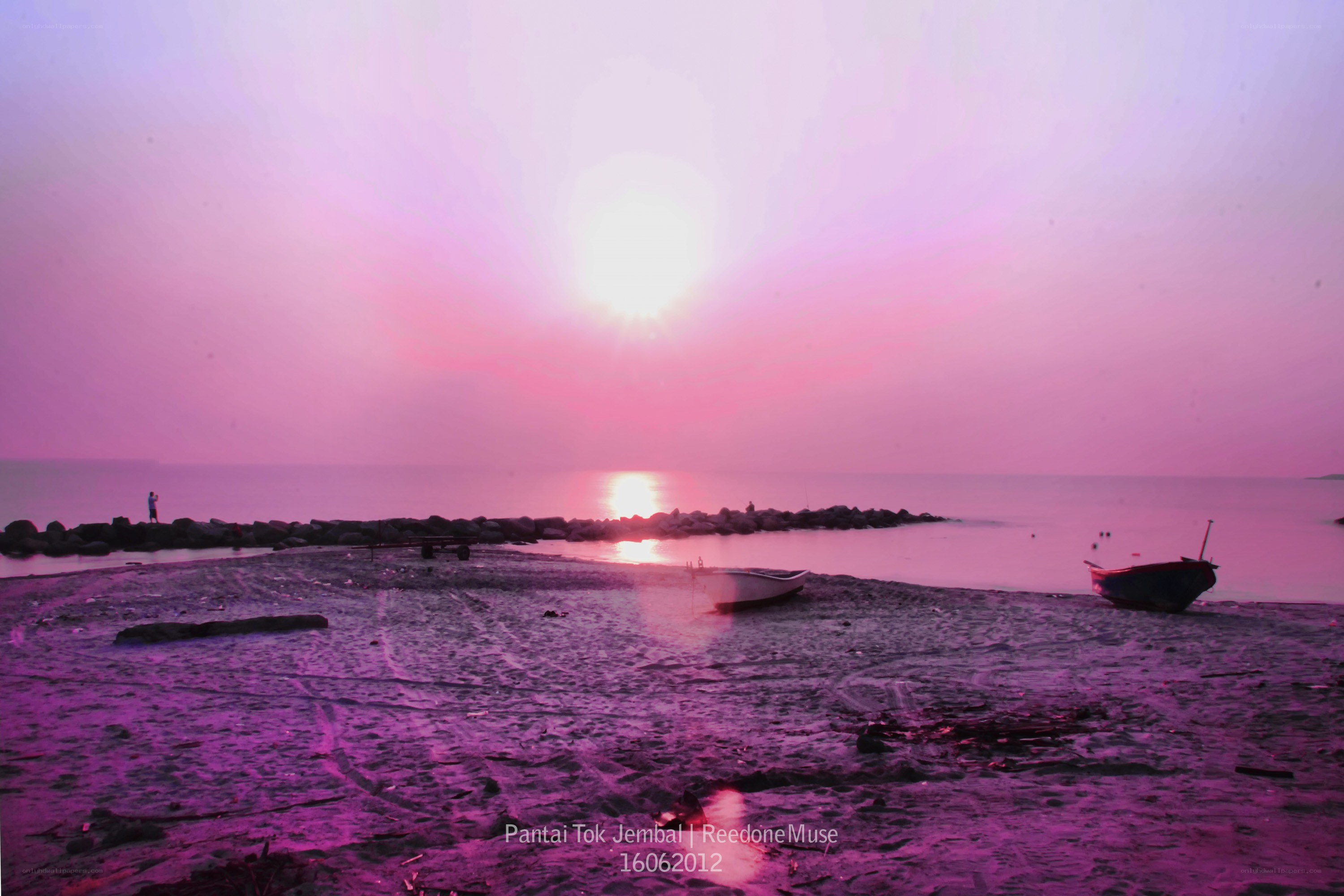 Purple sunset at Jembal Beach