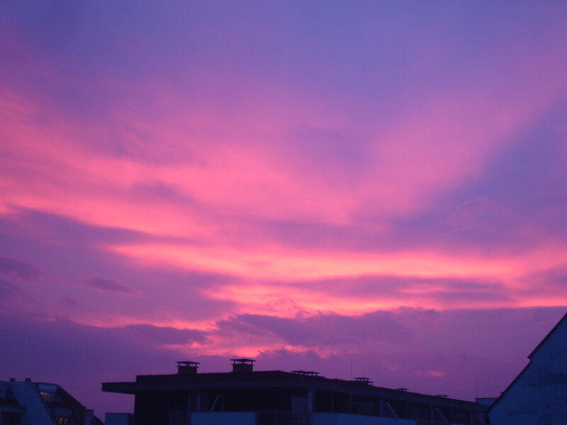 Purple Sunset Sky — Dramatic