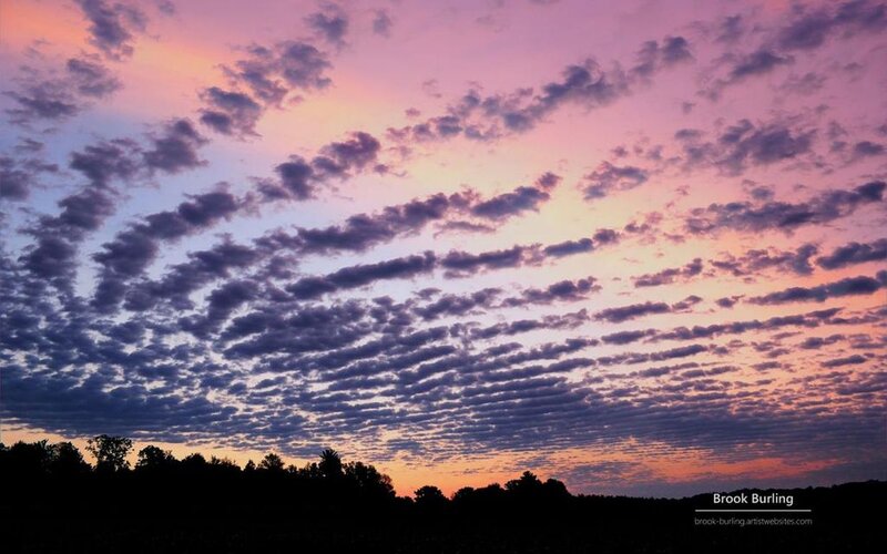 Purple Sunset Sky — Serene, Photograph, Clouds