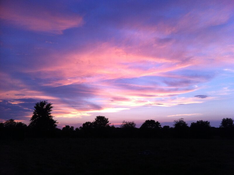 Purple Sunset Sky — Serene