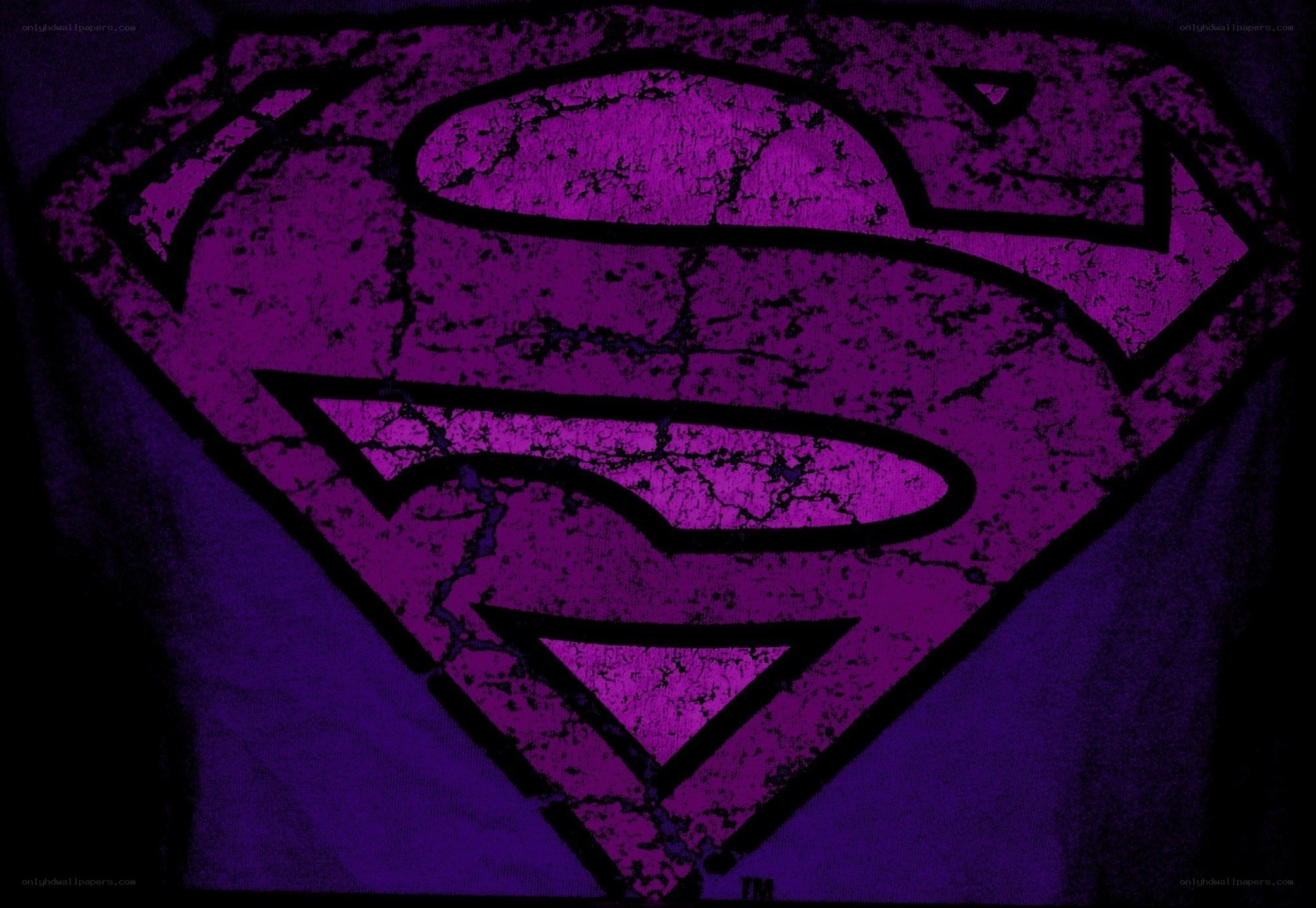 purple superman logo