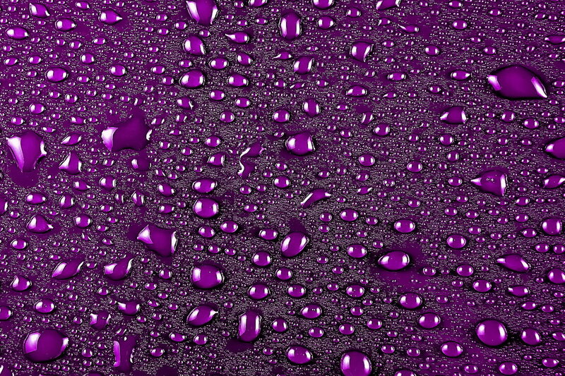 Purple Surface with Water Droplets