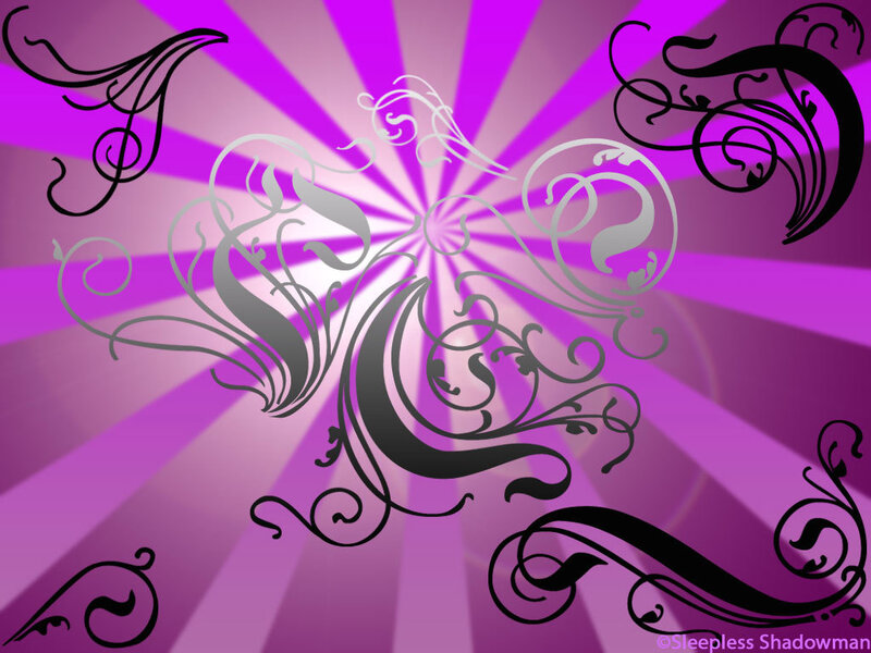 purple swirl design