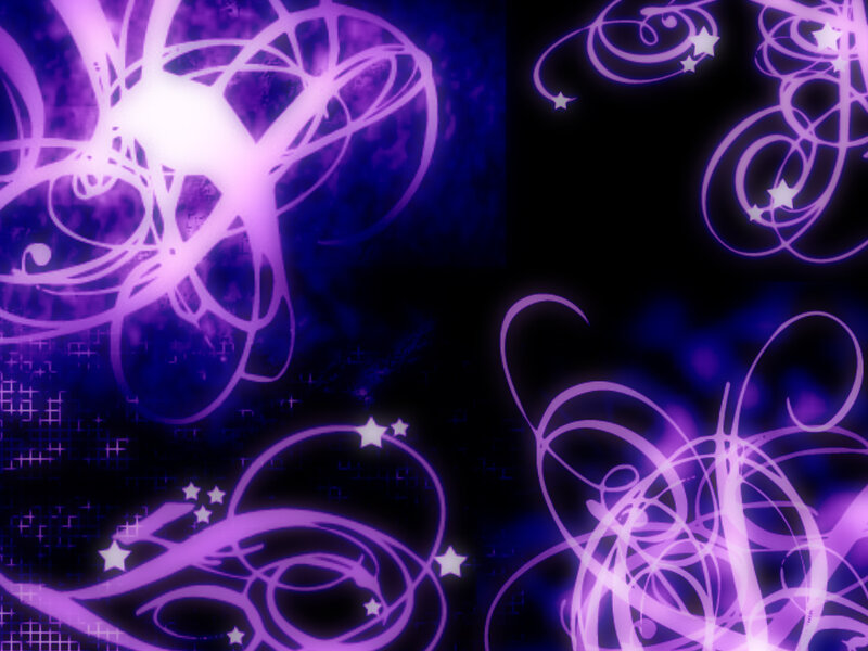 Purple Swirls and Stars