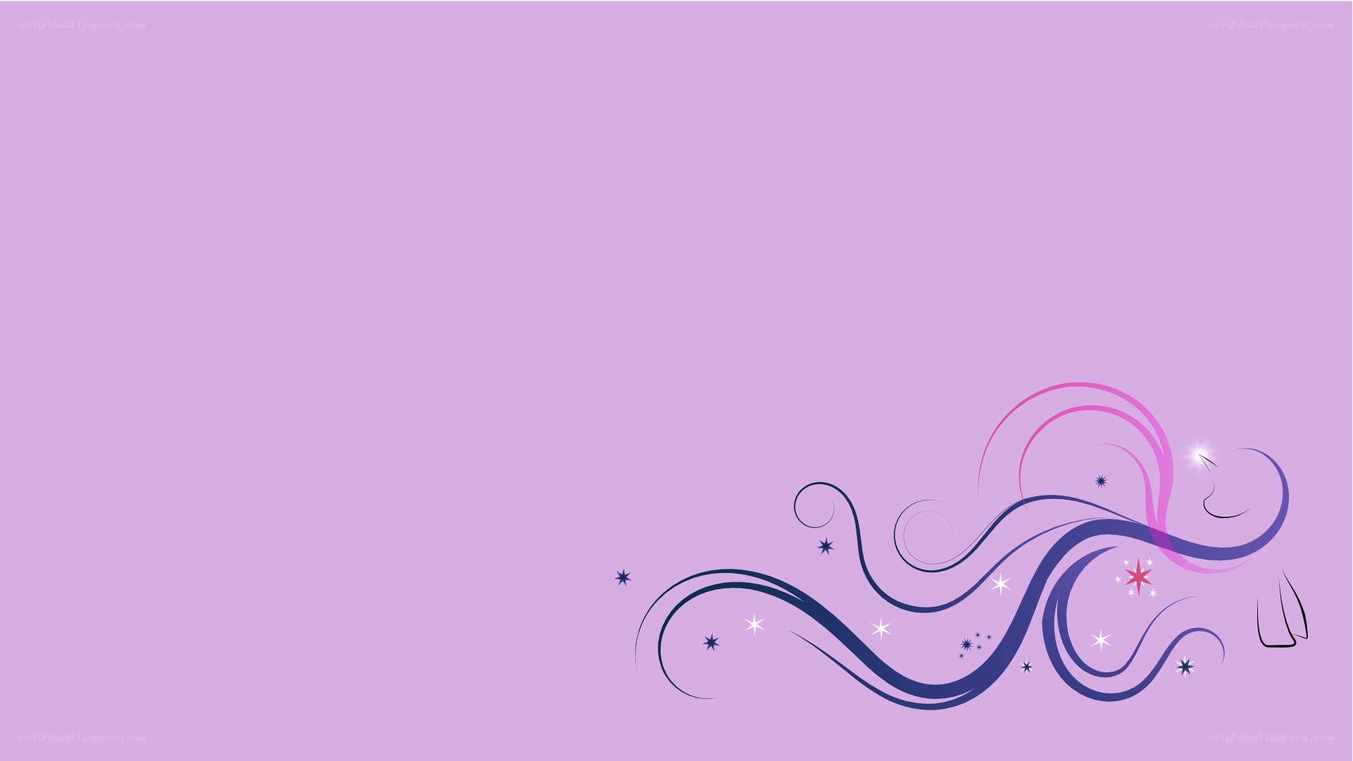 purple swirls with stars