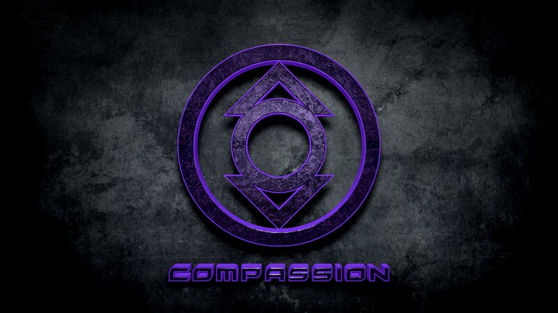 Purple Symbol on Dark Background