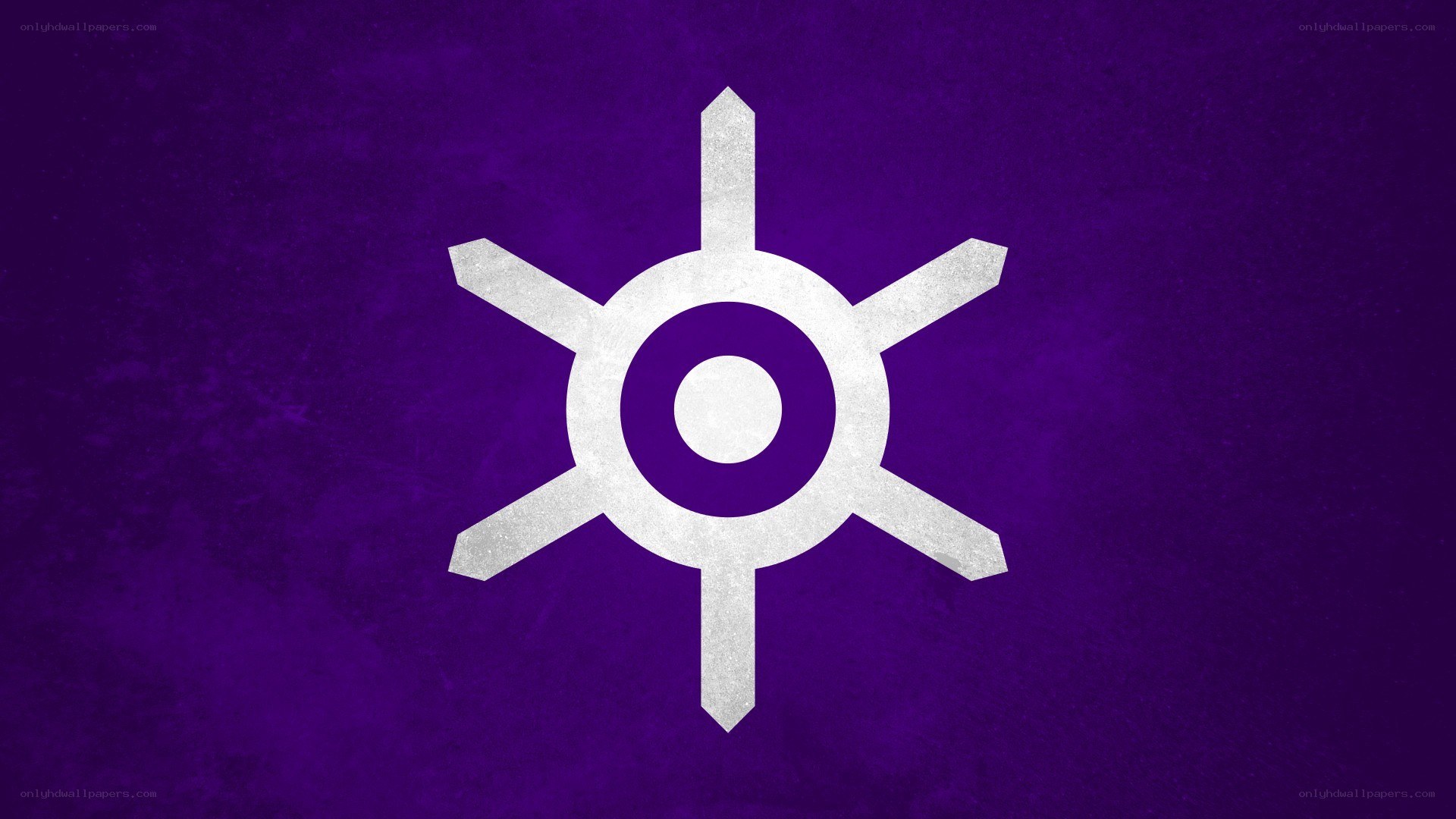 purple symbol on textured background