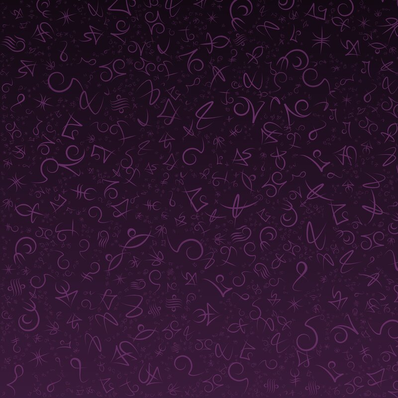 Purple Symbol Pattern