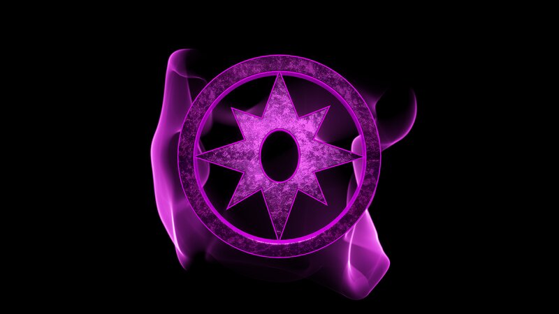 Purple Symbol with Smoke