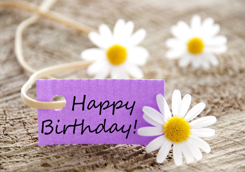 Purple Tag with Daisies — Calm