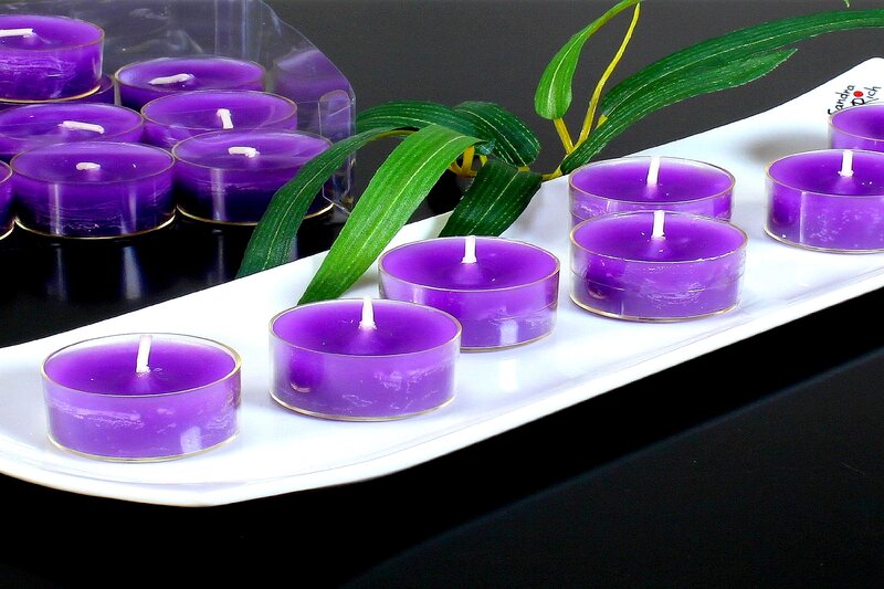 Purple Tea Light Candles