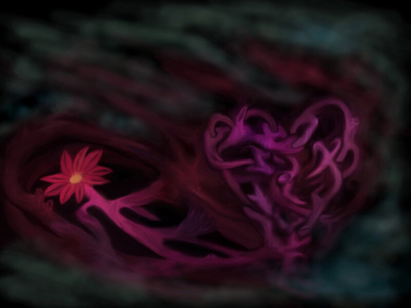 Purple Tentacle-like Forms