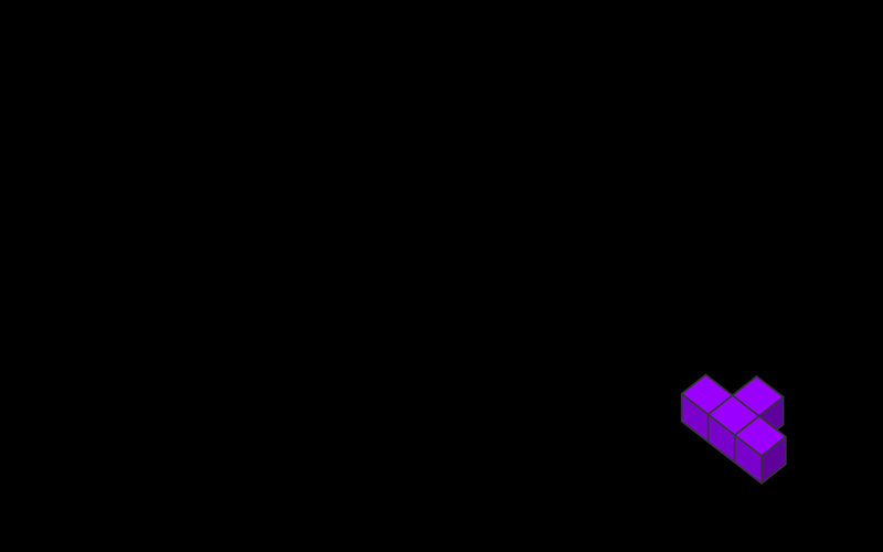 Purple Tetris block logo