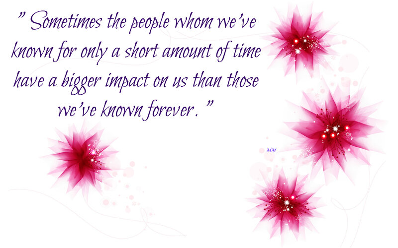 Purple Text with Flowers