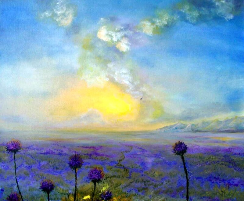 Purple Thistle Field