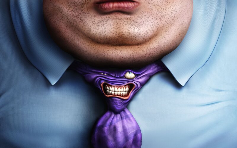Purple Tie Monster