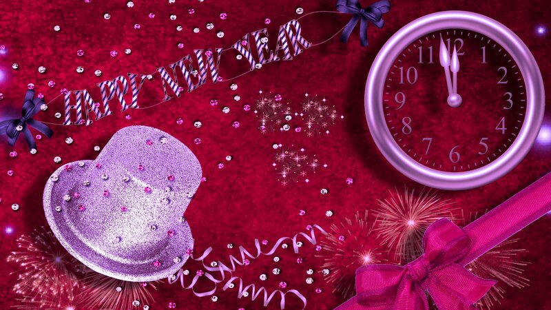 Purple Top Hat and Clock