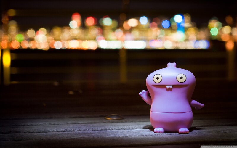 Purple Toy Figure