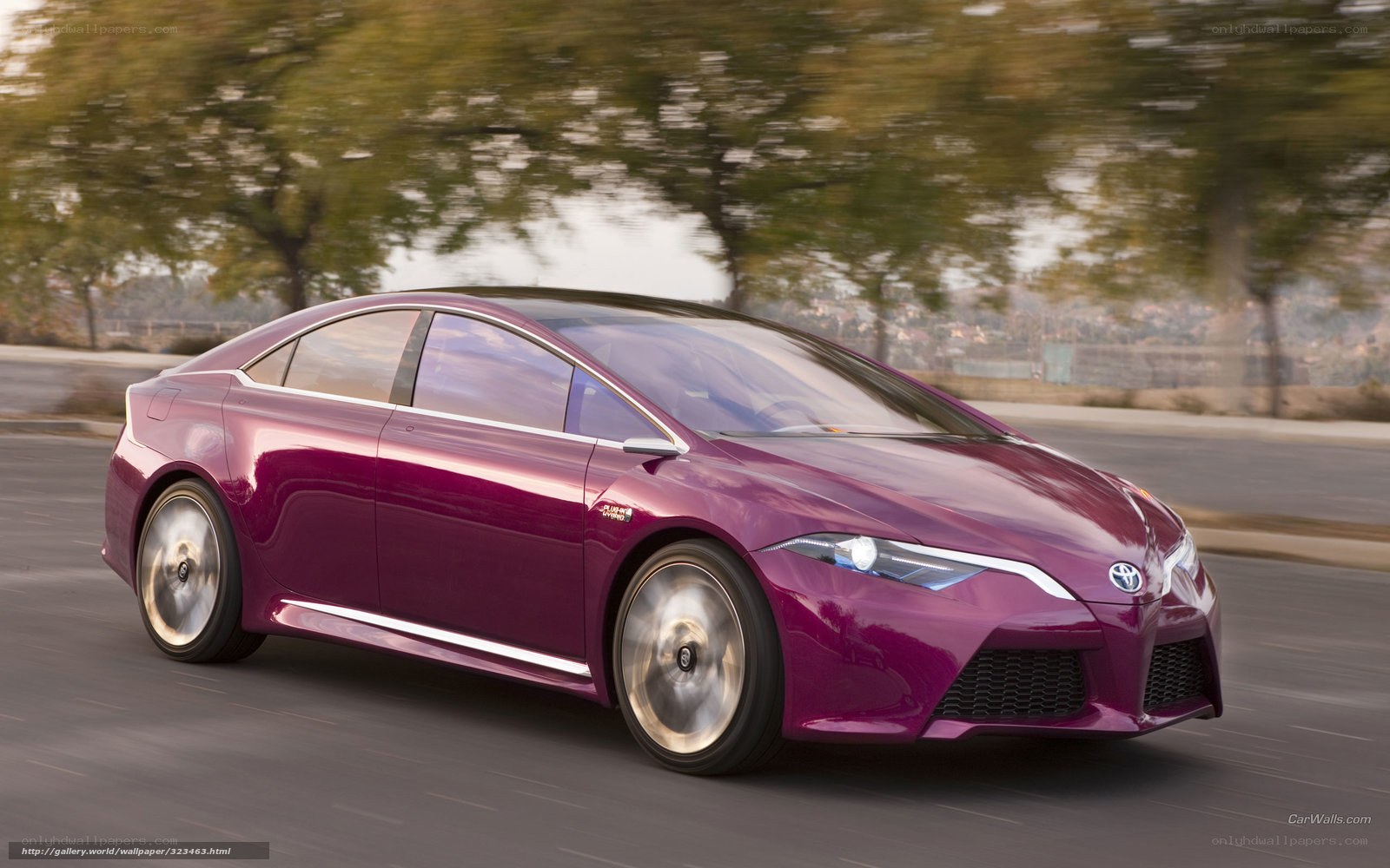 purple toyota concept car