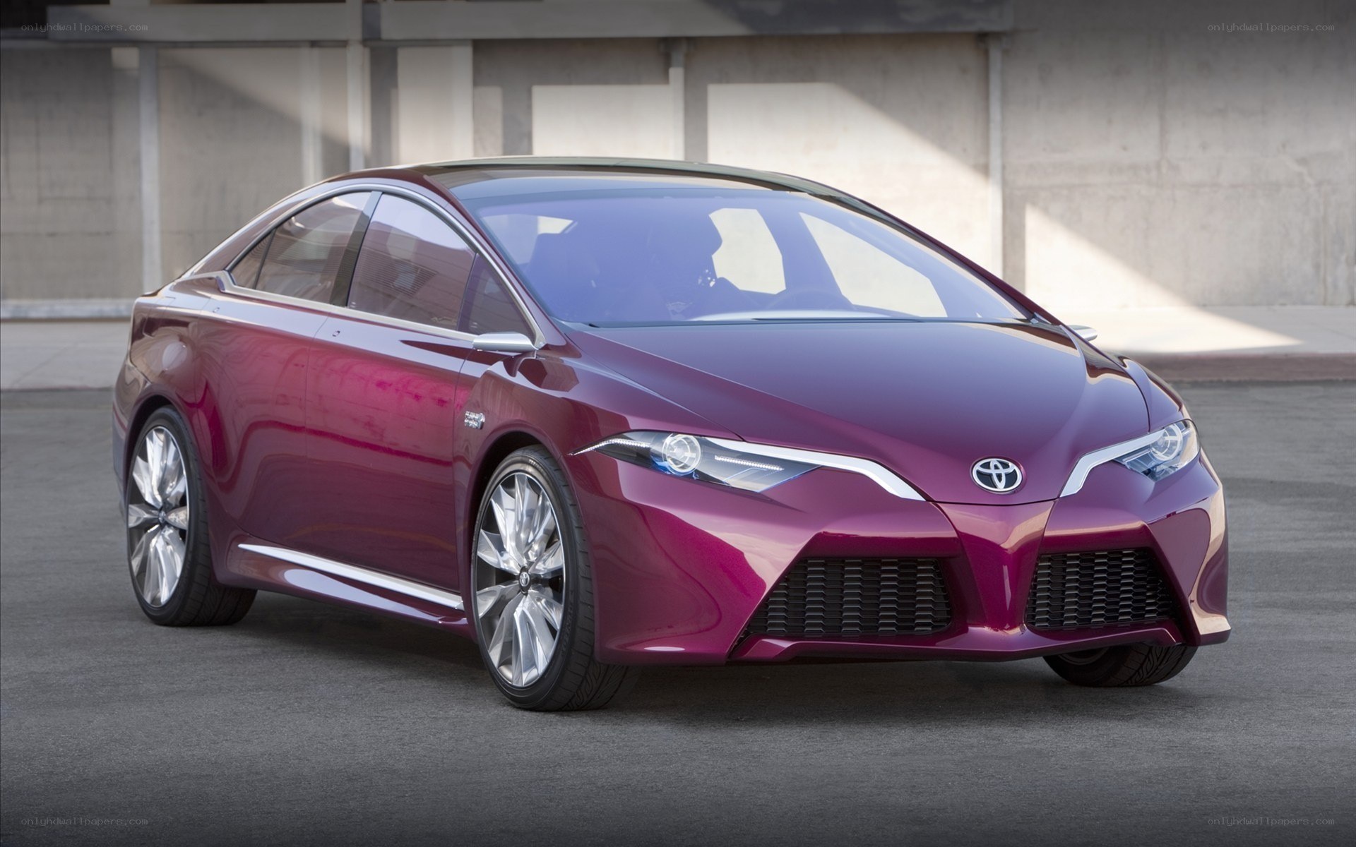 Purple Toyota concept car
