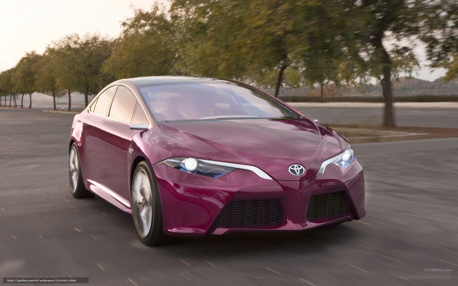 Purple Toyota concept car